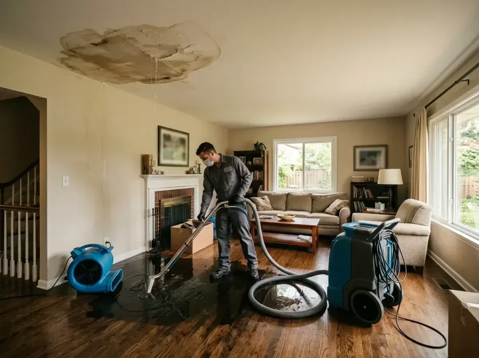 attic-pipe-burst-ceiling-drip-008 — frequently asked questions, Water Damage Restoration & Carpet Care in Union, MS